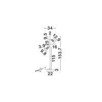 Nova Luce 9011451 LUVIA Stehlampe Schwarz/Bronze 7