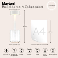 Maytoni Lioris Akku-Leuchte MOD229TL-L3W3K1 3