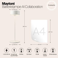 Maytoni LioraLux Akku-Leuchte MOD229TL-L3W3K2 3