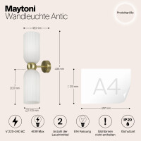 Maytoni Luxor Wandleuchte MOD302WL-02W 3
