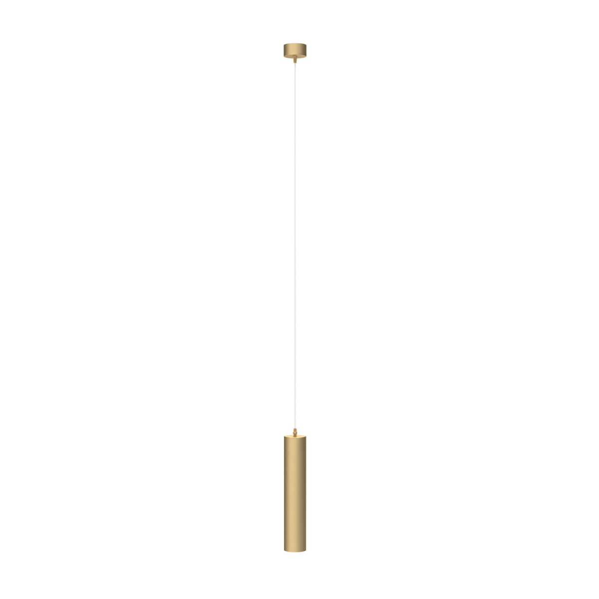 Maytoni FOCUS Pendelleuchte Mattgold – Ø6 cm - Moderne Hängeleuchte aus Aluminium – GU10 Deckenlampe 10W – Lampe für Wohnzimmer, Küche, Schlafzimmer, Esszimmer