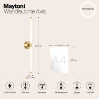 Maytoni Aurielle Wandleuchte MOD106WL-L16G3K 3