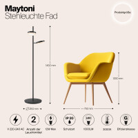 Maytoni AurinoLux Stehleuchte MOD070FL-L12B3K 3
