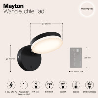 Maytoni AurivoLux Wandleuchte MOD070WL-L8B3K 3