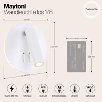 Maytoni SolaraLux Wandleuchte C176-WL-01-6W-W 4
