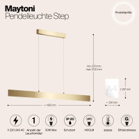 Maytoni Solario Hängeleuchte P010PL-L30G3K 3