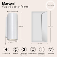 Maytoni SolivoLux Wandleuchte C191-WL-02-W 3