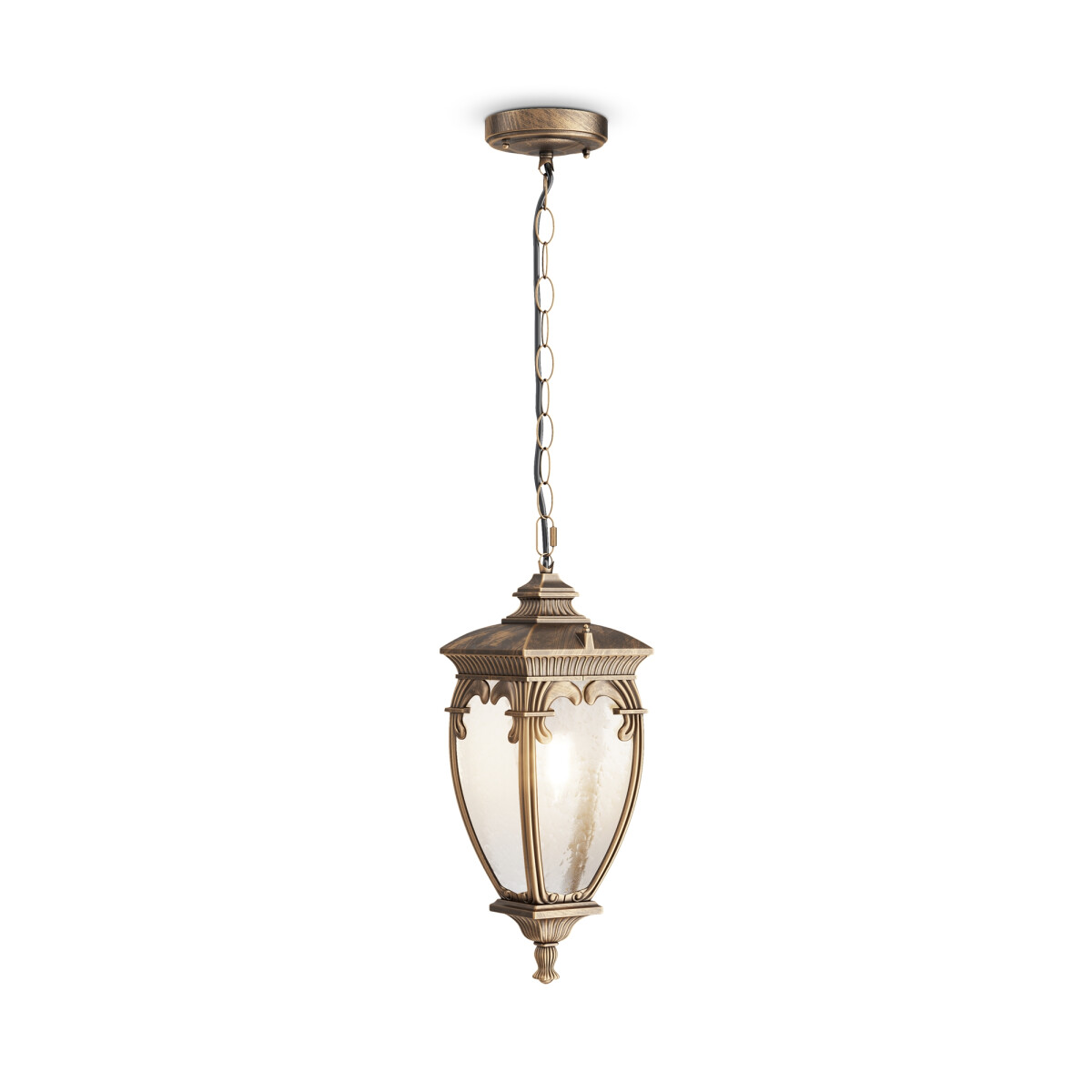 4251110031644 - Fleur Outdoor-Pendel-Deckenleuchte Schwarz mit Gold IP44 - Maytoni