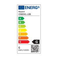 Outdoor NiraLux Wandleuchte schwarz O580WL-L6B 8