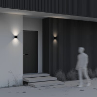 Outdoor NirenaLux Wandleuchte schwarz O572WL-L6B 5