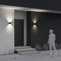 Outdoor Nirexo Wandleuchte schwarz O573WL-L6B 4