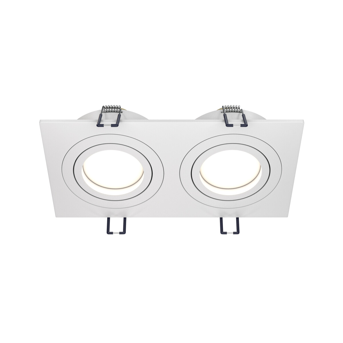 4251110096254 - Atom Einbau-Downlight Twin Square Weiß 2 Licht GU10