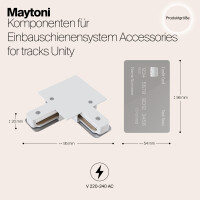 Technical  Winkelverbinder Unity eingebaut weiß 3