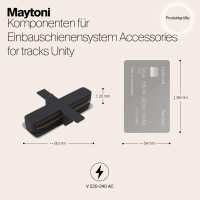 Technical Direkter Verbinder Unity eingebaut schwarz 3