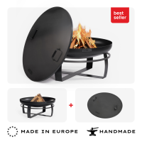 SET: Feuerschale „VIKING“ 80 cm inkl. Randdeckel