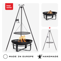 SET: Feuerschale „VIKING“ 80 cm mit Schwenkgrill