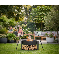 SET: Feuerschale „MONTANA“ 80 cm mit Schwenkgril