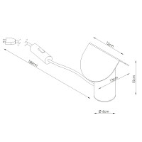 TH.694 Schreibtischlampe BISCUIT Taupe LED 3000K 8