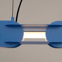 TH.782 Pendelleuchte CHAIN 91 hellblau LED 3000K 4