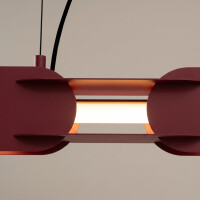 TH.784 Pendelleuchte CHAIN 91 burgund LED 3000K 4