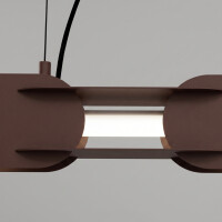TH.810 Pendelleuchte CHAIN 91 braun LED 4000K 4