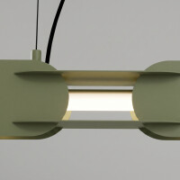 TH.823 Pendelleuchte CHAIN 91 olivengrün LED 4000K 4