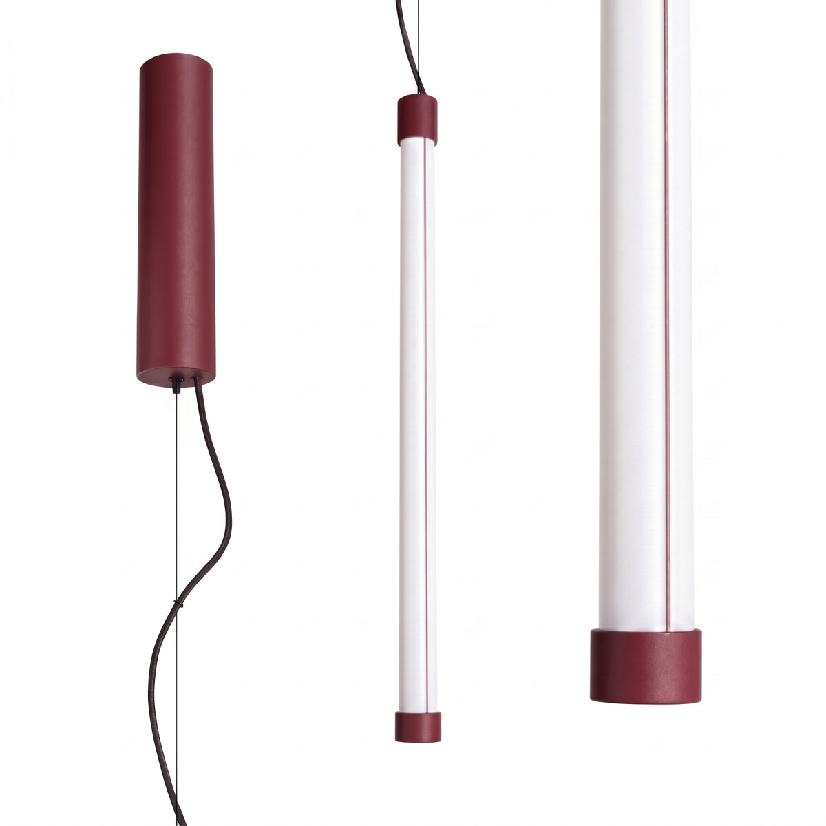 TH.829 Pendelleuchte TRANG 50 Burgunderrot LED 3000K