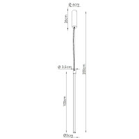 TH.859 Pendelleuchte TRANG 100 burgunderrot LED 3000K 7