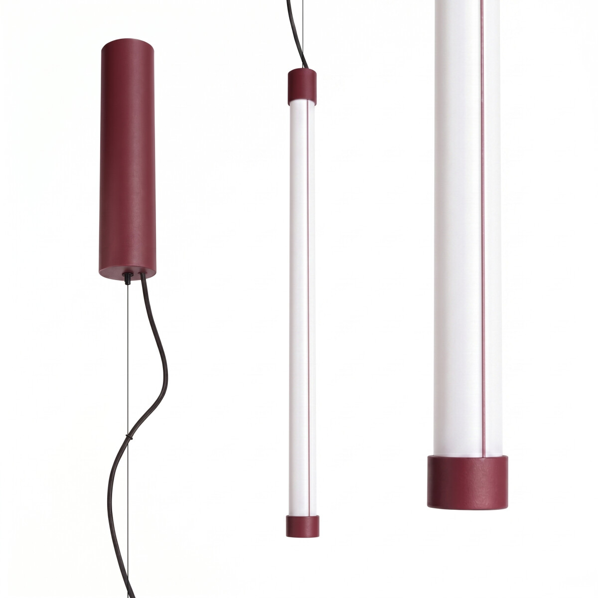 TH.874 Pendelleuchte TRANG 50 Burgunderrot LED 4000K