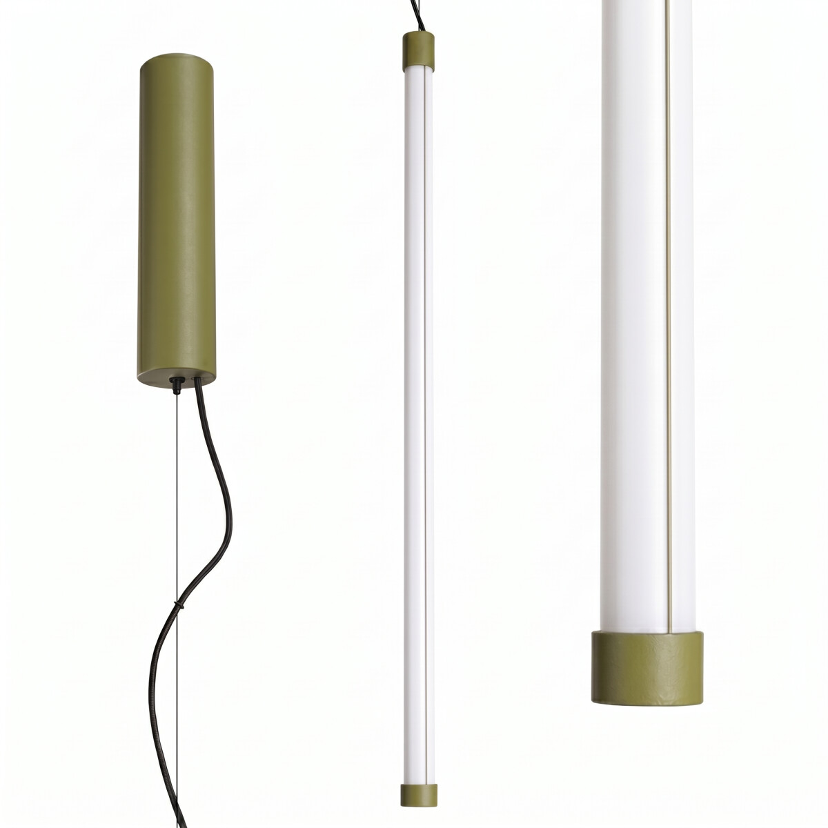 TH.898 Pendelleuchte TRANG 75 olivgrün LED 4000K
