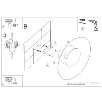 TH.978 Wandleuchte ASTRO pfirsichfarben LED 3000K 8