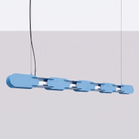 TH.1022 Pendelleuchte CHAIN 158 hellblau LED 3000K 2