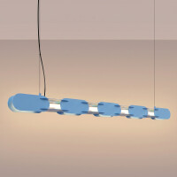 TH.1022 Pendelleuchte CHAIN 158 hellblau LED 3000K 3