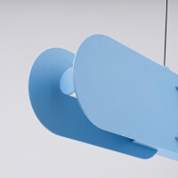 TH.1022 Pendelleuchte CHAIN 158 hellblau LED 3000K 5