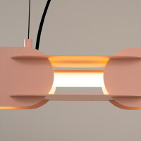 TH.1023 Pendelleuchte CHAIN 158 pfirsichfarben LED 3000K 4
