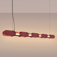 TH.1024 Pendelleuchte CHAIN 158 burgund LED 3000K 3
