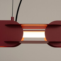 TH.1024 Pendelleuchte CHAIN 158 burgund LED 3000K 4