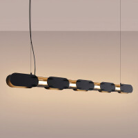 TH.1025 Pendelleuchte CHAIN 158 schwarz LED 3000K 3