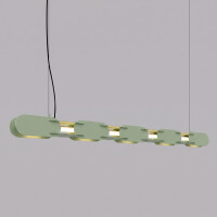 TH.1030 Pendelleuchte CHAIN 158 salbei LED 3000K 3