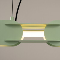 TH.1030 Pendelleuchte CHAIN 158 salbei LED 3000K 4