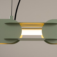 TH.1033 Pendelleuchte CHAIN 158 olivengrün LED 3000K 4