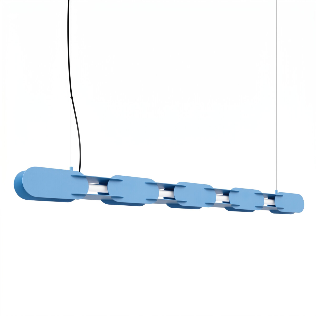 TH.1037 Pendelleuchte CHAIN 158 hellblau LED 4000K
