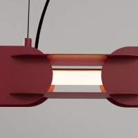 TH.1039 Pendelleuchte CHAIN 158 burgund LED 4000K 4