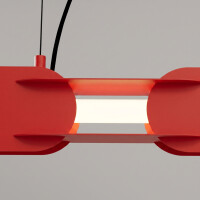 TH.1041 Pendelleuchte CHAIN 158 rot LED 4000K 4