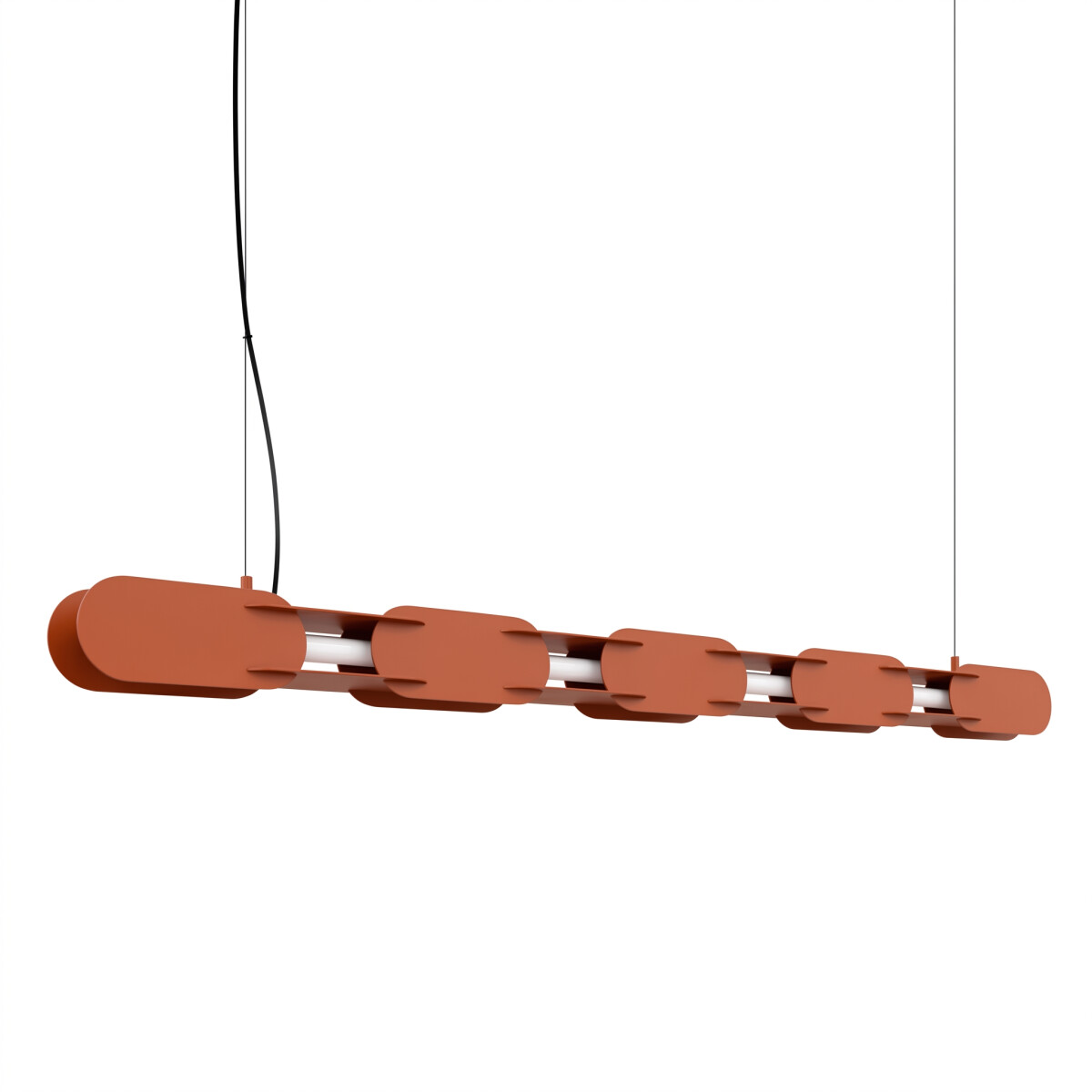 TH.1043 Pendelleuchte CHAIN 158 ockerrot LED 4000K