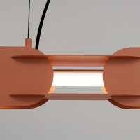 TH.1043 Pendelleuchte CHAIN 158 ockerrot LED 4000K 4
