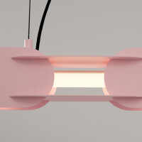 TH.1044 Pendelleuchte CHAIN 158 rosa LED 4000K 4