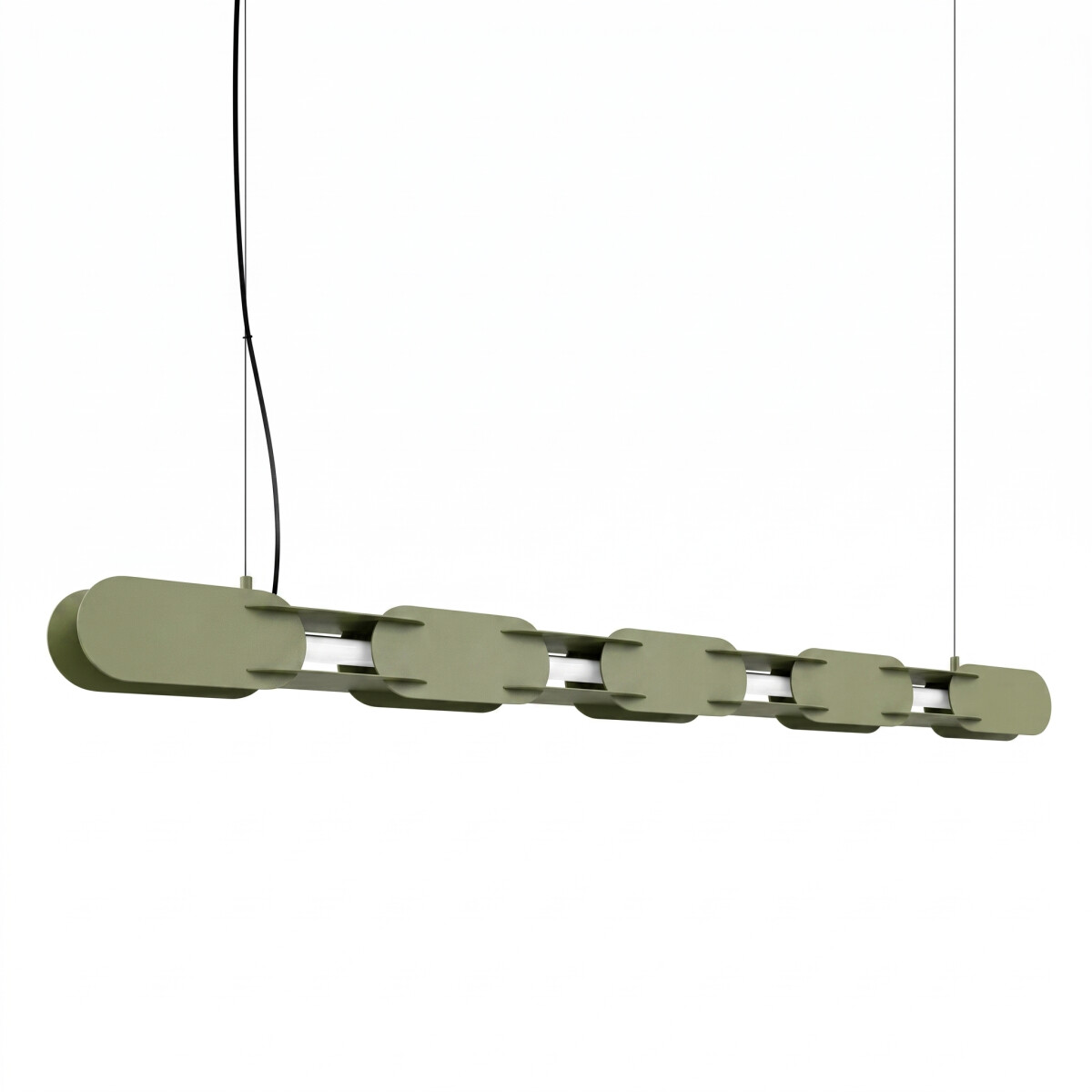 TH.1048 Pendelleuchte CHAIN 158 olivengrün LED 4000K