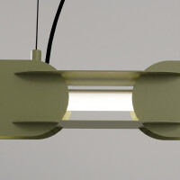 TH.1048 Pendelleuchte CHAIN 158 olivengrün LED 4000K 4
