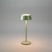 Menton USB-LED-Tischleuchte grün/grau 4